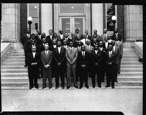 Phi Beta Sigma Fraternity Group, May 1964 [cellulose acetate photonegative]