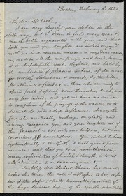 Letter to] My dear Mr. Estlin [manuscript