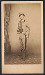 [Louis Fitzgerald of 7th Regiment New York State Militia in uniform, pipe hanging from his coat, "in fighting rig"]