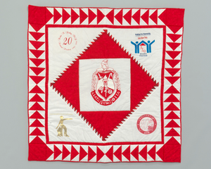 Quilt with the Delta Sigma Theta logo