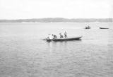 Brazil, fishermen seining on Negro River