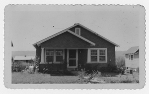 Photograph of a newly constructed house, Manchester, Georgia, 1953