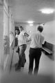 Sergeant Clifford Vasser and Lieutenant Doug Acker booking Anthony Ray Hinton on capital murder charges at the city jail in Bessemer, Alabama.