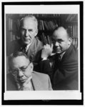 [Bernard De Voto, Archibald MacLeish, and Ralph Ellison, head-and-shoulders group portrait]