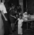 Little girl getting a swine flu vaccine shot at the Mobile Board of Health in Mobile, Alabama.