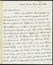 Letter to] My Dear Garrison [manuscript