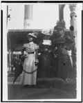 [Three African American women, full-length portrait, standing, at the State Fair at Saint Paul, Minn.]