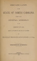 Private laws of the state of North Carolina passed by the General Assembly at its session of ...[1893] Laws, etc.