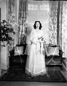 Mrs. George H. Scurlock [wedding photo : acetate film photonegative]