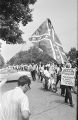 Marchers in Jackson, Mississippi, near the end of the March Against Fear begun by James Meredith.