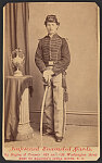 [Unidentified musician of Co. M, 2nd United States Light Artillery in Union uniform with sword]