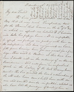 Letter from Jane Wigham, 5 South Gray St[reet], Edinburgh, [Scotland], to Maria Weston Chapman, 31/10/[18]46