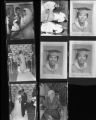 Set of negatives by Clinton Wright including Mrs. Chase, Dolores Givens' wedding, party for Rogalleane [?] Castlebery, a musical at St. Paul, and Sis Conway, 1968