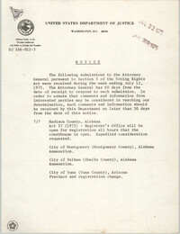 United States Department of Justice Notice, July 22, 1975