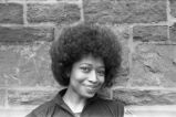 Alice Walker: Outside by church. New Haven, Conn. (AWaP 1-76-4 #76/77)