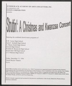 Program: Struttin': A Christmas and Kwanzaa Concert