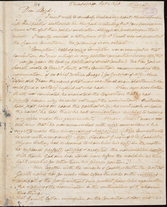 Letter from Henry Clarke Wright, Philadelphia, [Pennsylvania], to William Lloyd Garrison, 1840 Sept[ember] 8