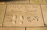 Jimmy Stewart's hand and footprints, Grauman's Chinese Theatre, Los Angeles, California