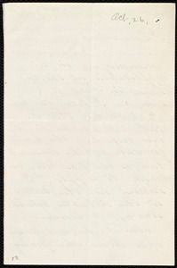 Letter from Mary Gray Chapman, [Boston?, Mass.], to Maria Weston Chapman, Oct. 26th