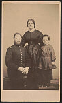 [Unidentified soldier in Union uniform with unidentified woman and boy, probably his wife and son]