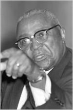 Martin Luther King, Sr., speaking to an audience at Holt Street Baptist Church in Montgomery, Alabama.