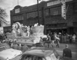 Float in an African American Mardi Gras parade in Mobile, Alabama.