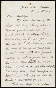 Thumbnail for Letter from Samuel May, Boston, to Charles Calistus Burleigh, March 11th, 1859