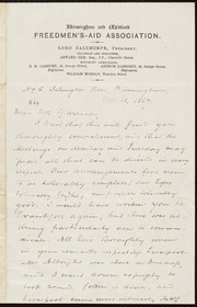 Letter to] Dear Mr. Garrison [manuscript