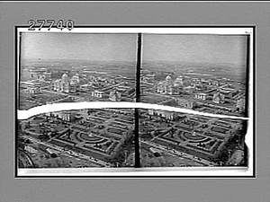 From Ferris Wheel down over French garden and building to Brazil, Siam, etc. [Active no. 5837 : stereo interpositive]