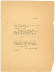 Letter from W. E. B. Du Bois to Frank Horne