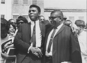 Coach Edward S. Temple and Muhammad Ali