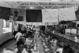 Halloween artwork on display in the cafeteria at Bay Minette Elementary School in Baldwin County, Alabama.