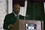 John Lewis speaking during a series on "The Civil Rights Movement in Alabama," jointly hosted by Alabama A&M University and the University of Alabama in Huntsville.