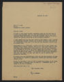 General Correspondence of the Director, Last Name B, July 1946 - June 1947