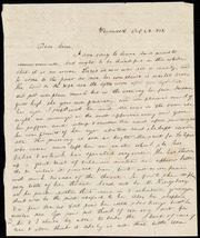 Letter to] Dear Maria [manuscript