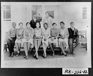 Photograph of the senior class of African American students at Tate High School, Pickens County, Georgia, ca. 1930