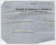 Receipt for payment from John Cocke to Cleveland and McKerrell's, Eutaw, Alabama, September 13, 1860