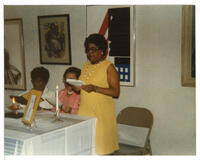 Virginia Lacy Jones at Beta Phi Mu Initiation, circa 1980