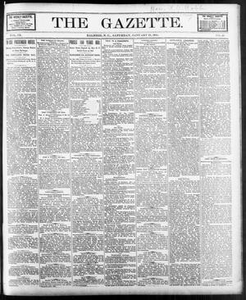 Thumbnail for The Gazette. (Raleigh, N.C.), Vol. 9, No. 49, Ed. 1 Saturday, January 22, 1898