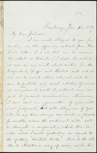 Letter from William Lloyd Garrison, Roxbury, [Mass.], to Oliver Johnson, Jan. 25, 1867