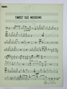 Bernstein, Leonard / TELEVISION - OMNIBUS JAZZ SHOW 1955 (ARR. Bernstein), Percussion PART used by Bernstein, Leonard.