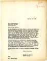 Letter of 1954 October 18