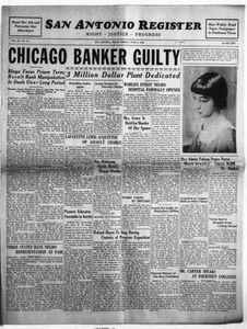San Antonio Register (San Antonio, Tex.), Vol. 3, No. 10, Ed. 1 Friday, June 9, 1933