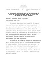 An exploratory descriptive study on the perceptions of grief and spirituality among master of social work and master of divinity students, 1997