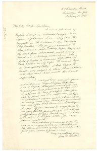 Letter from Lulu F. Burton to W. E. B. Du Bois