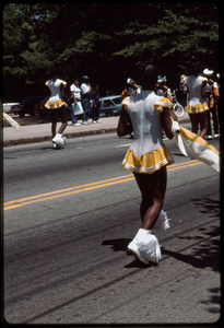 Atlanta, Georgia: 1988 West End Festival. Marching band in parade