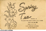 Bethel A.M.E. Church Spring Tea Program, 1959