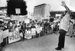 Demonstrators rally outside LBPD