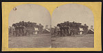 [Soldiers from the 134th Illinois Volunteer Infantry in front of tent at Columbus, Kentucky]