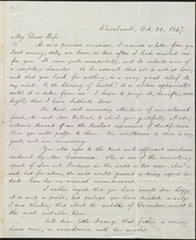 Letter to] My Dear Wife [manuscript